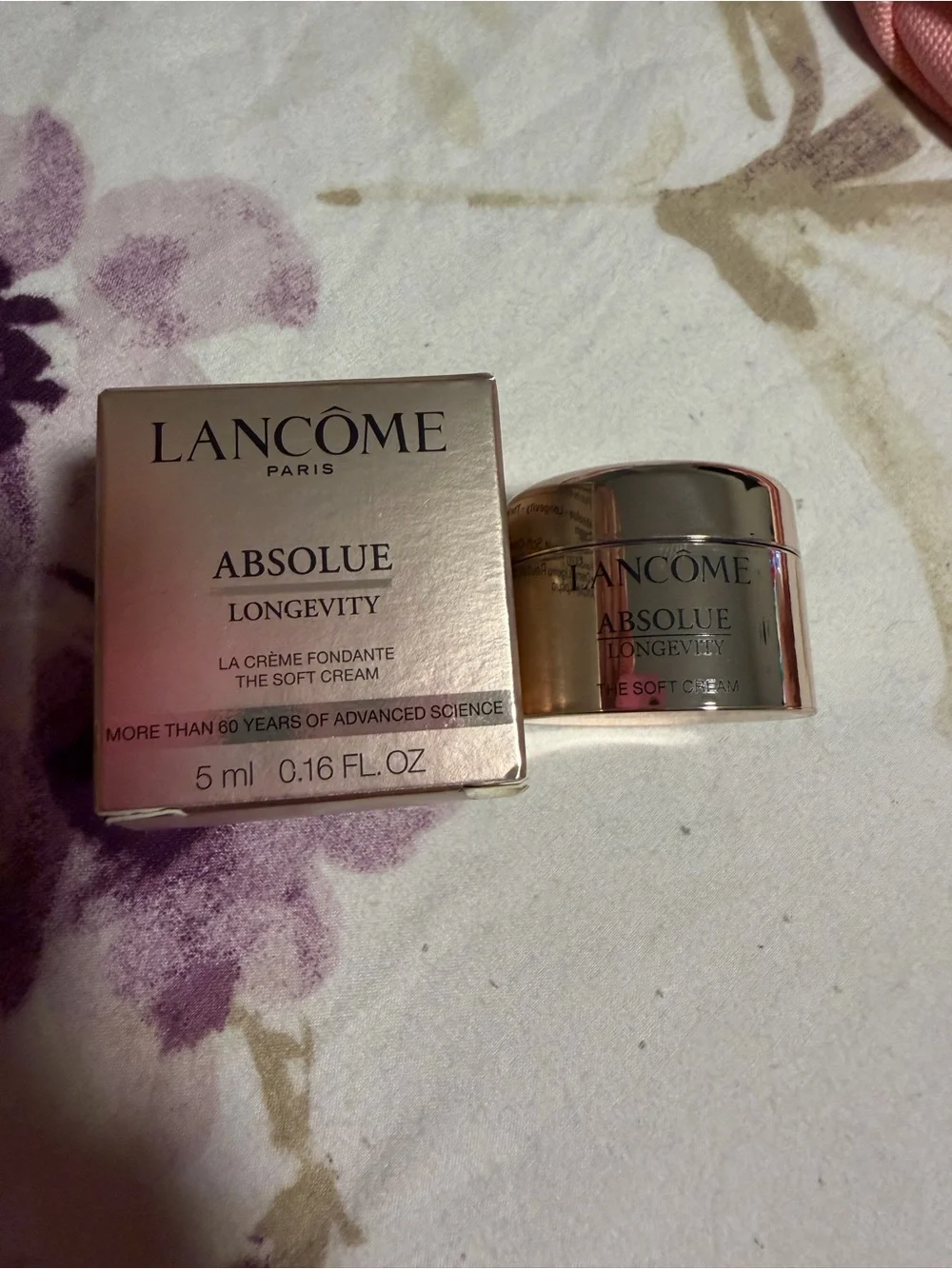 New Lancôme Pink Canvas Tote with Skincare & Makeup Set